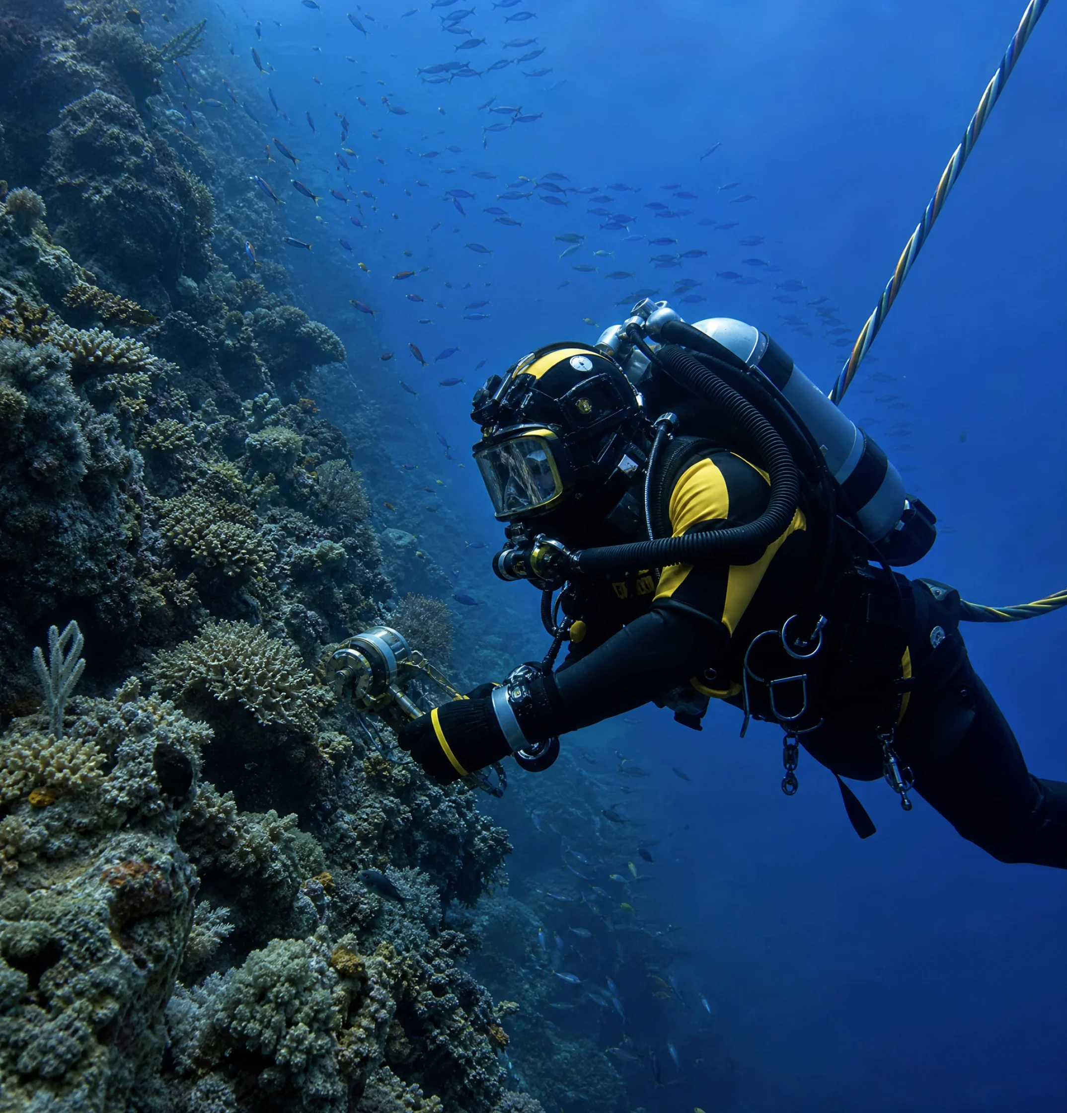 ROV subsea inspection operation