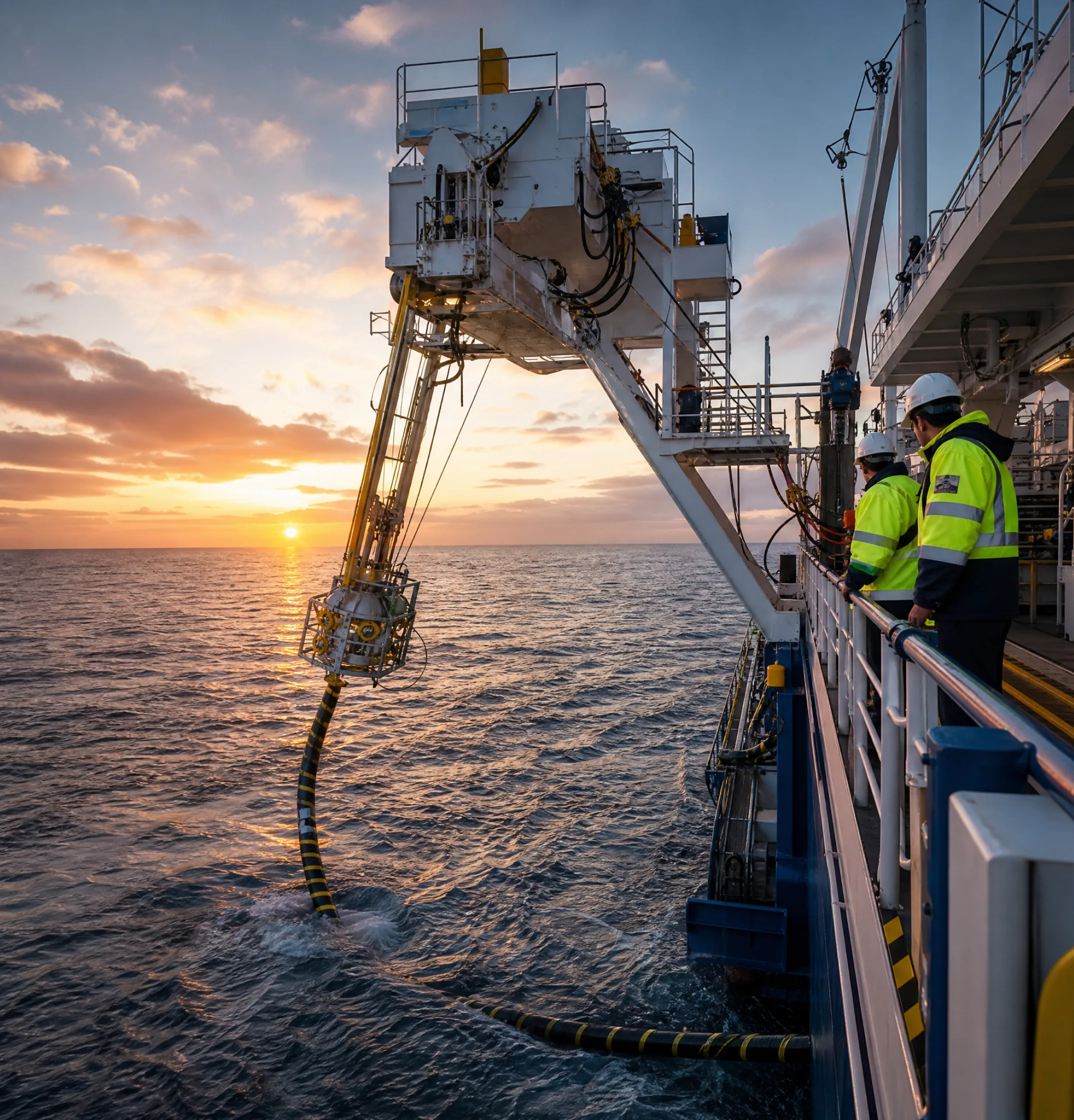 Telecoms and subsea cable vessel